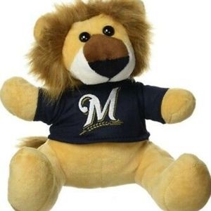 - FOCO MLB Milwaukee Brewers Unisex Seated LIONSEATED Lion, Team Color, On…